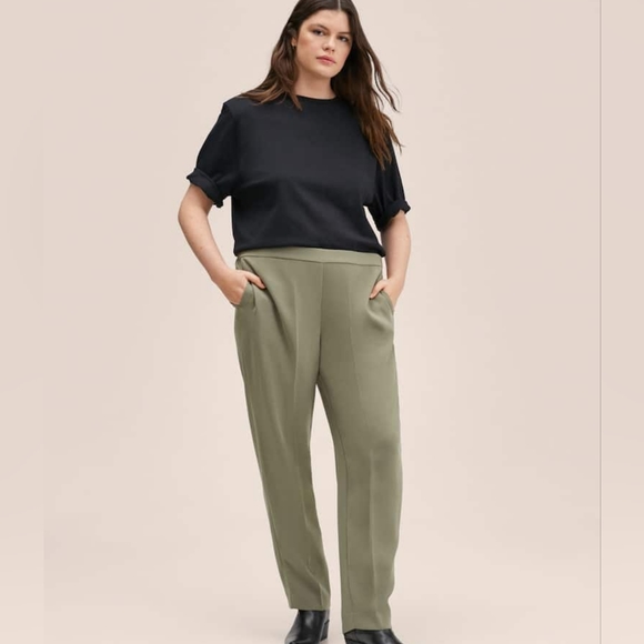 MANGO pull on suit pants - Picture 3 of 5